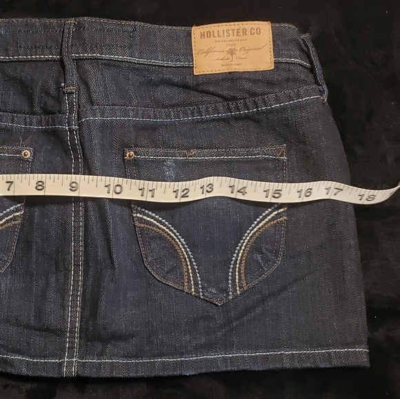 Hollister mini jean skirt BLUE 🇺🇸🇺🇸🇺🇸 - Picture 7 of 7